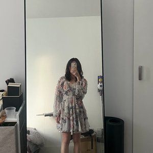 Zimmermann Ruffle Mini Dress with Inner Dress